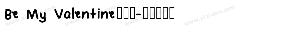 Be My Valentine手机版字体转换